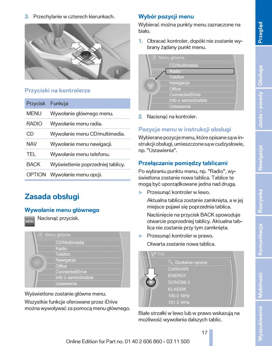 BMW X1 E84 instrukcja obslugi / page 17