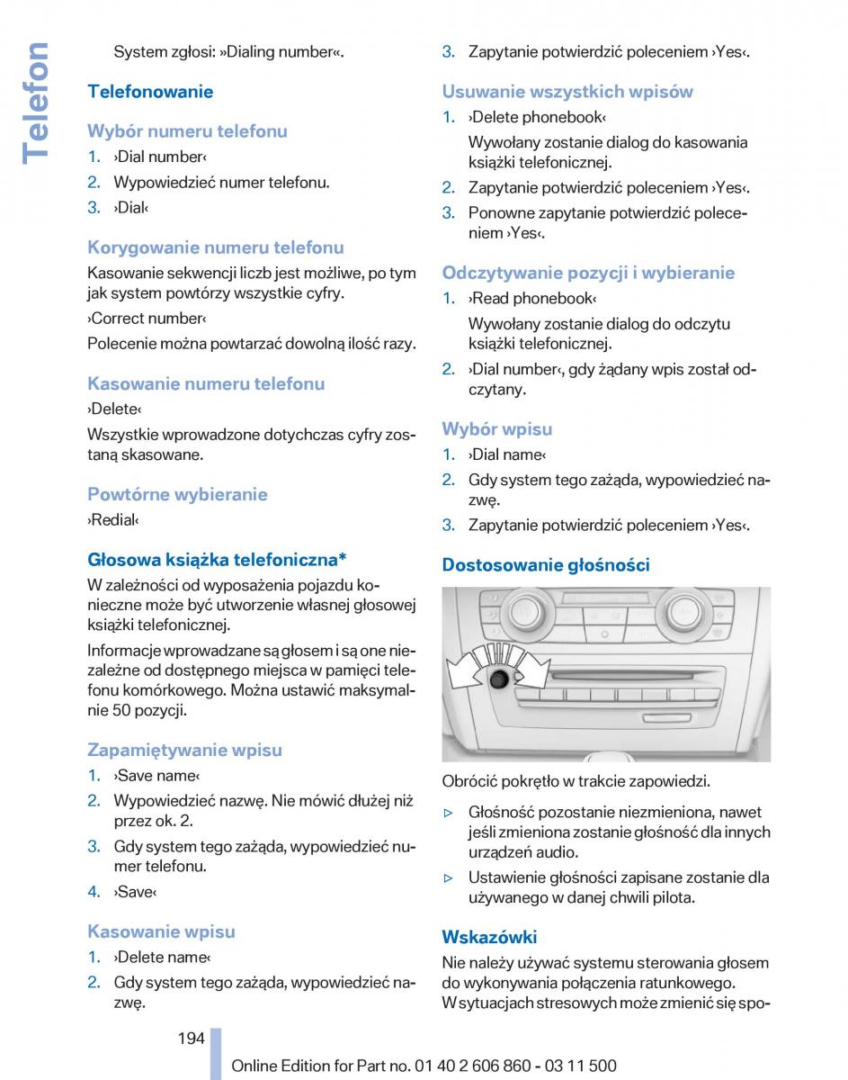 BMW X1 E84 instrukcja obslugi / page 194