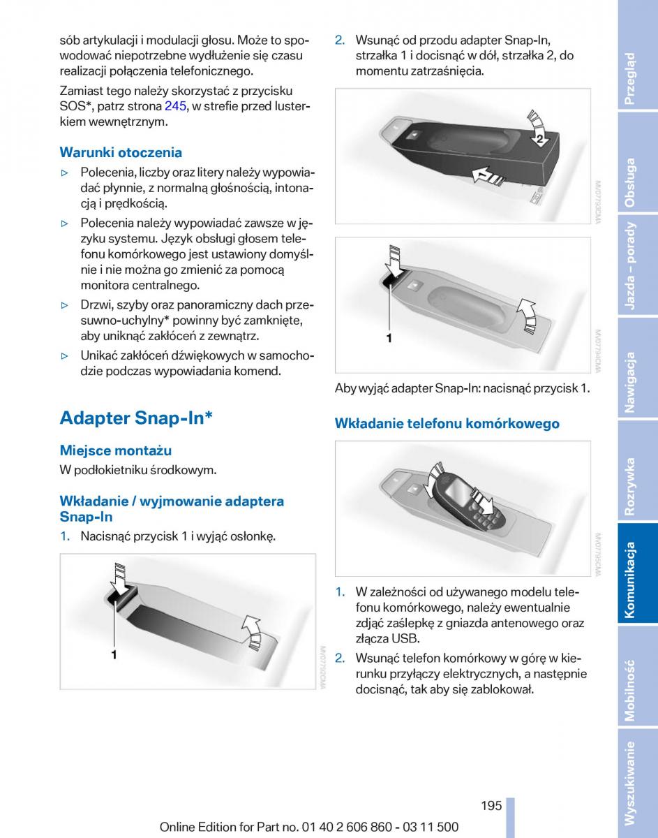 BMW X1 E84 instrukcja obslugi / page 195