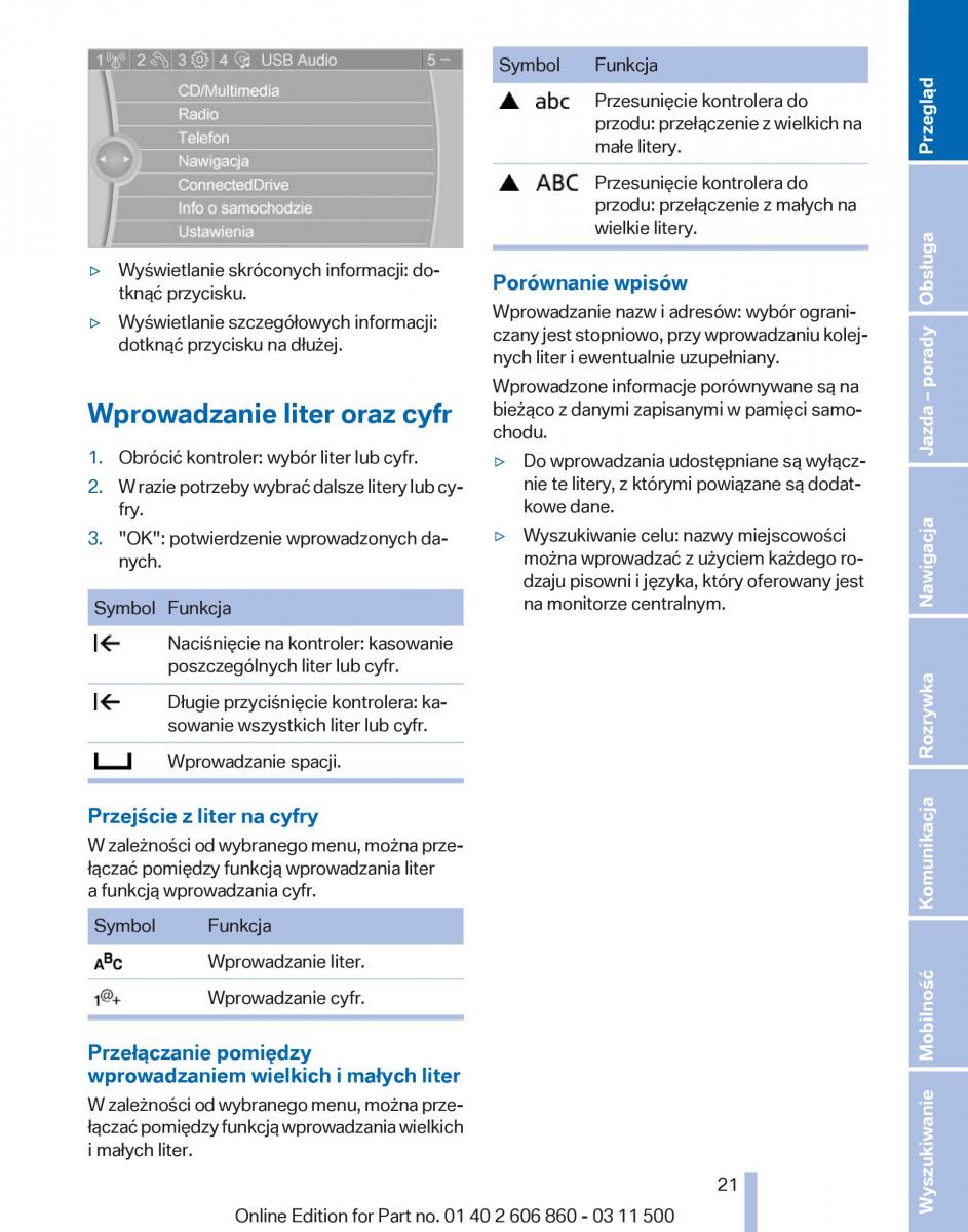 manual  BMW X1 E84 instrukcja / page 21