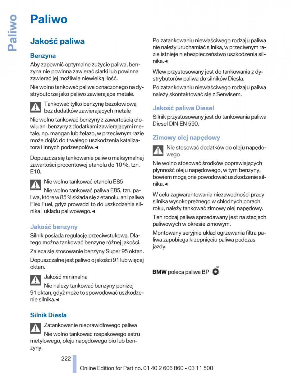 BMW X1 E84 instrukcja obslugi / page 222