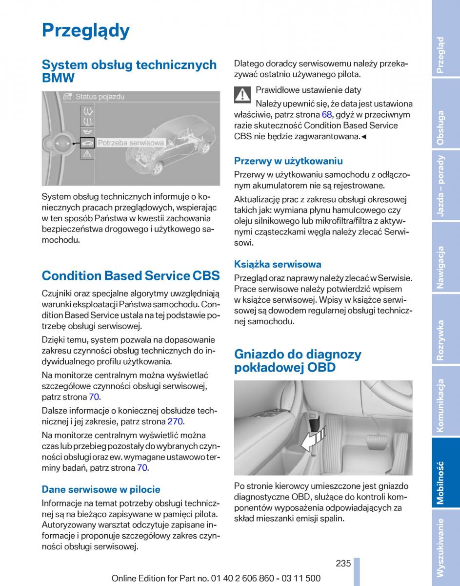 BMW X1 E84 instrukcja obslugi / page 235