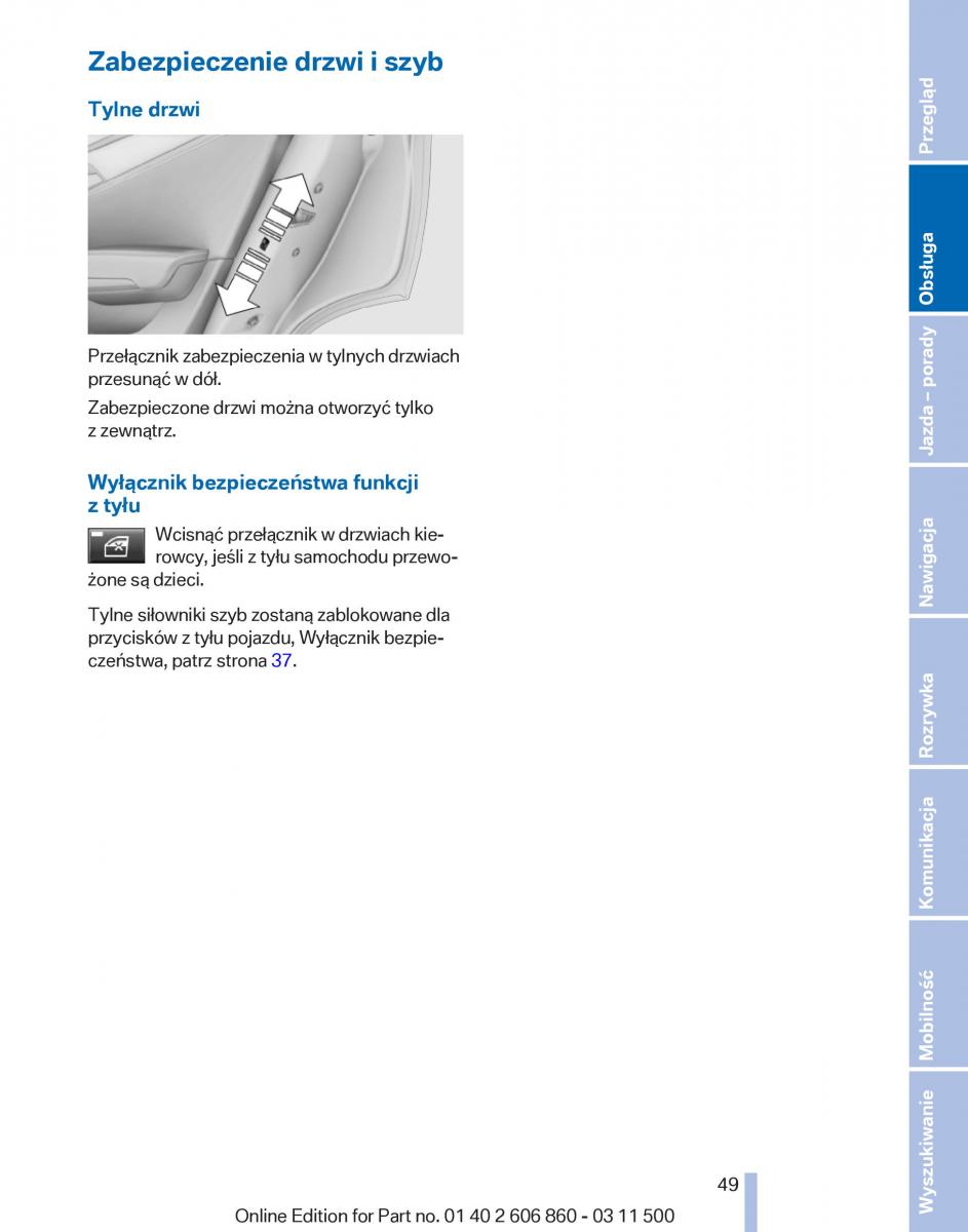 BMW X1 E84 instrukcja obslugi / page 49