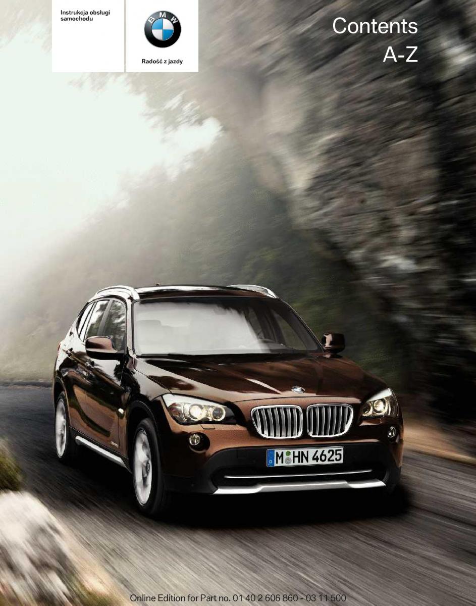 manual  BMW X1 E84 instrukcja / page 1