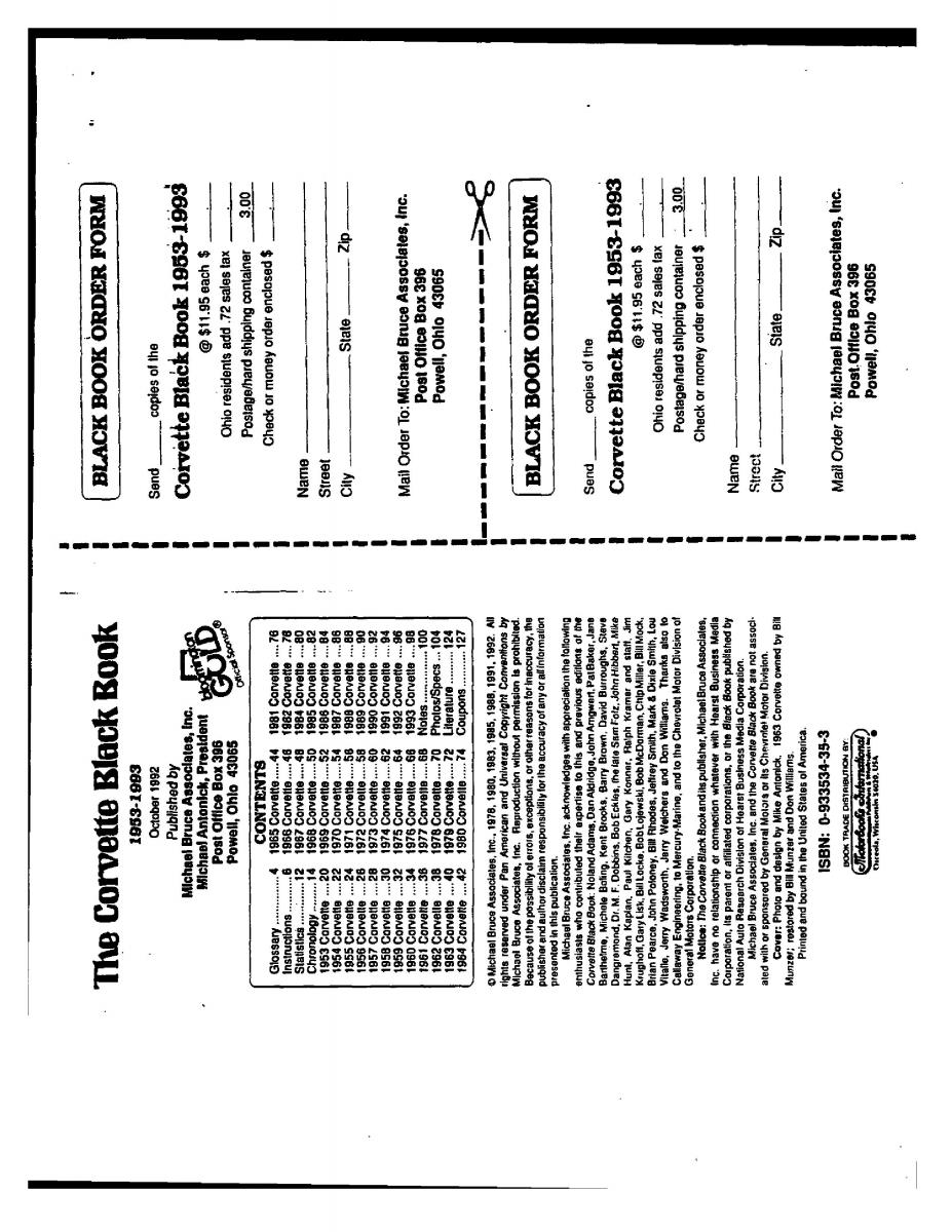 Chevrolet Corvette C3 owners manual / page 6