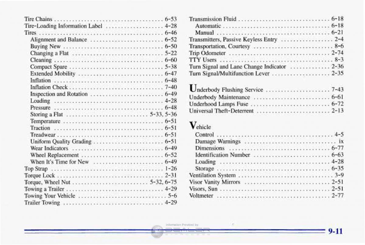 Chevrolet Corvette C4 owners manual / page 384