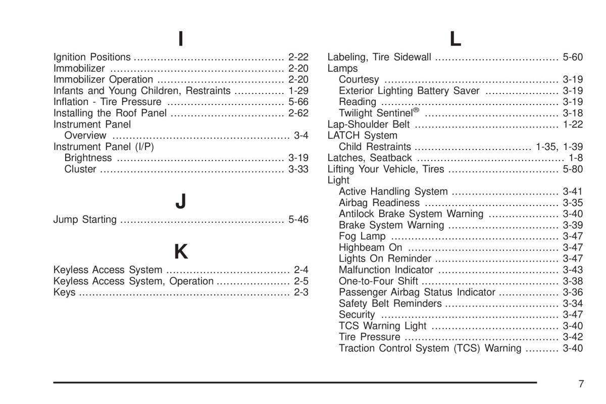 Chevrolet Corvette C5 owners manual / page 423