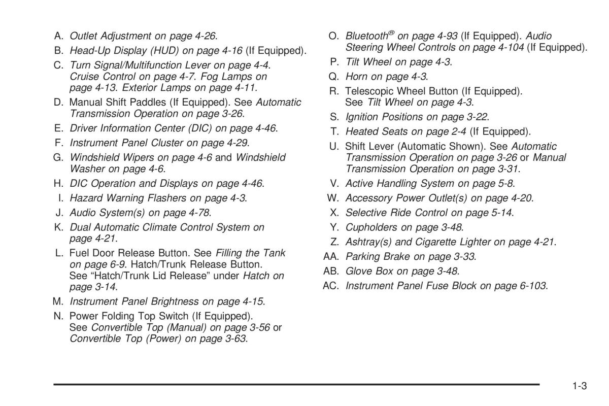 manual  Chevrolet Corvette C6 owners manual / page 9