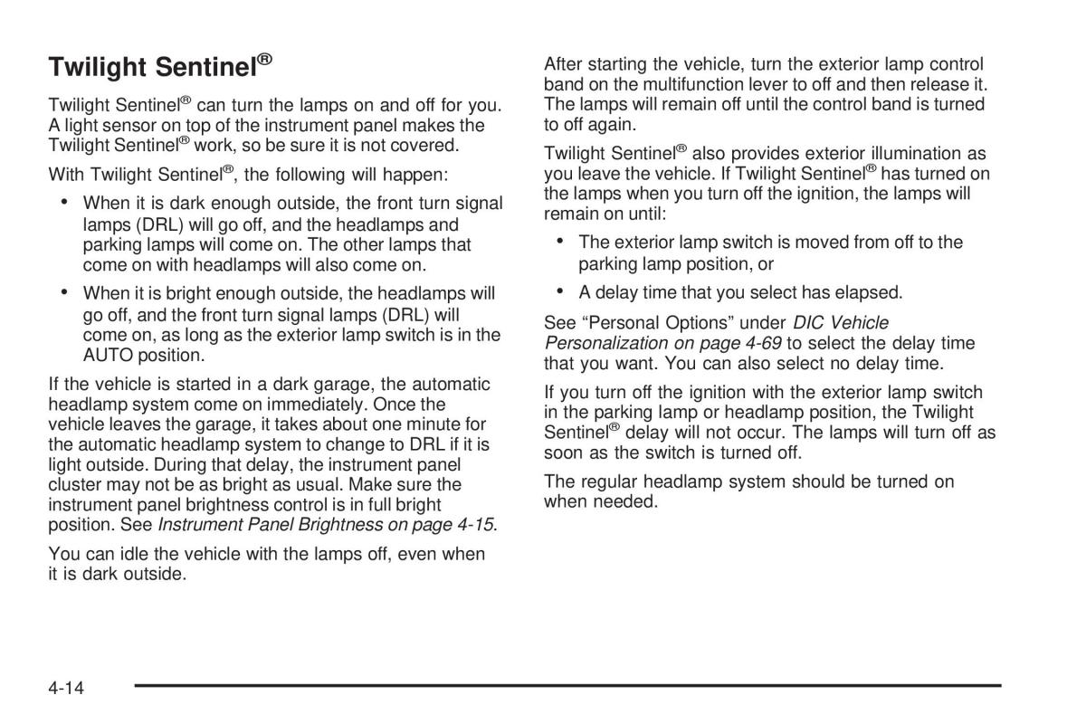Chevrolet Corvette C6 owners manual / page 176