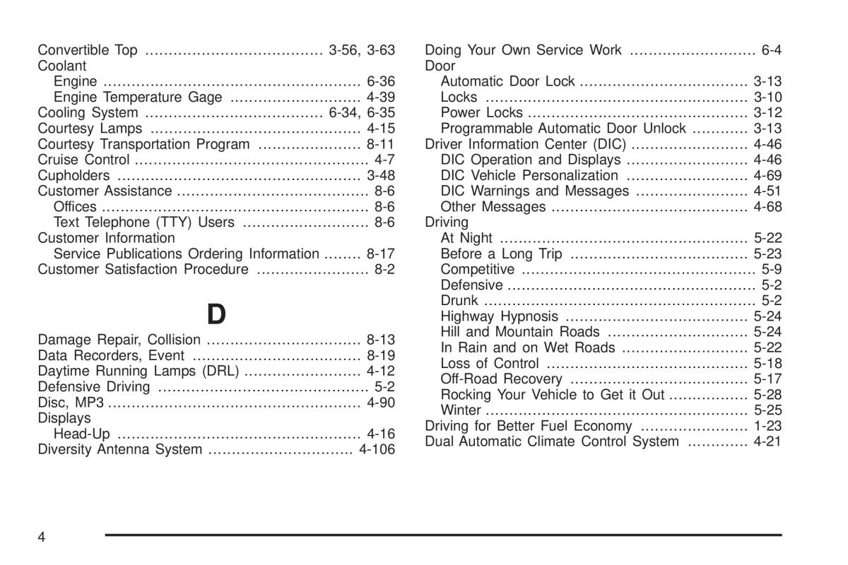 manual  Chevrolet Corvette C6 owners manual / page 456