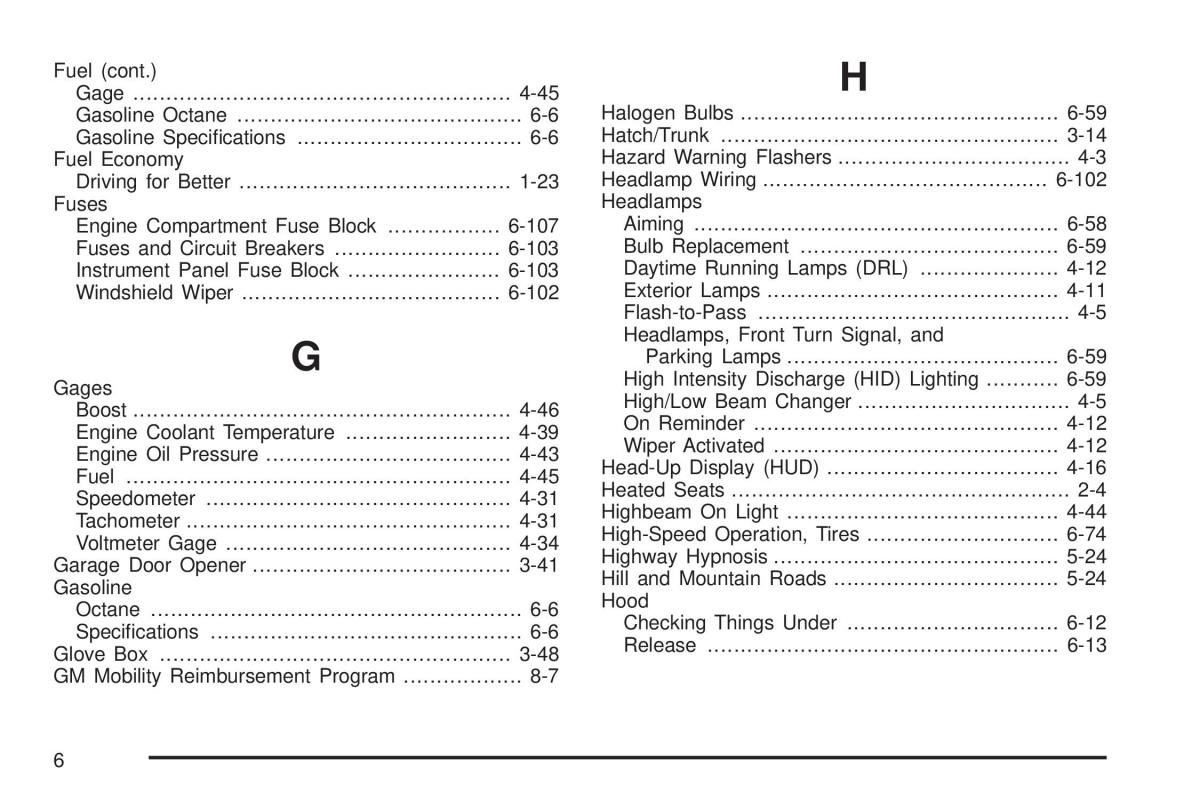 Chevrolet Corvette C6 owners manual / page 458