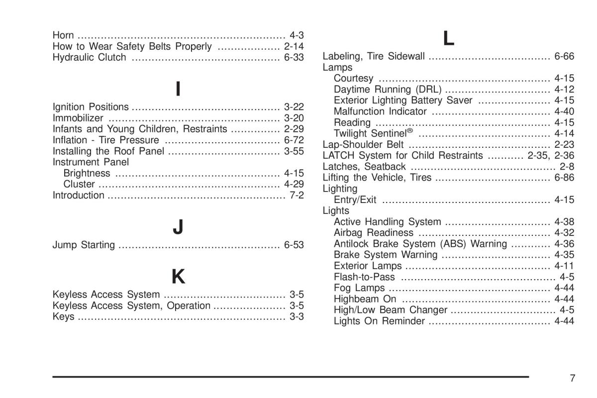 Chevrolet Corvette C6 owners manual / page 459