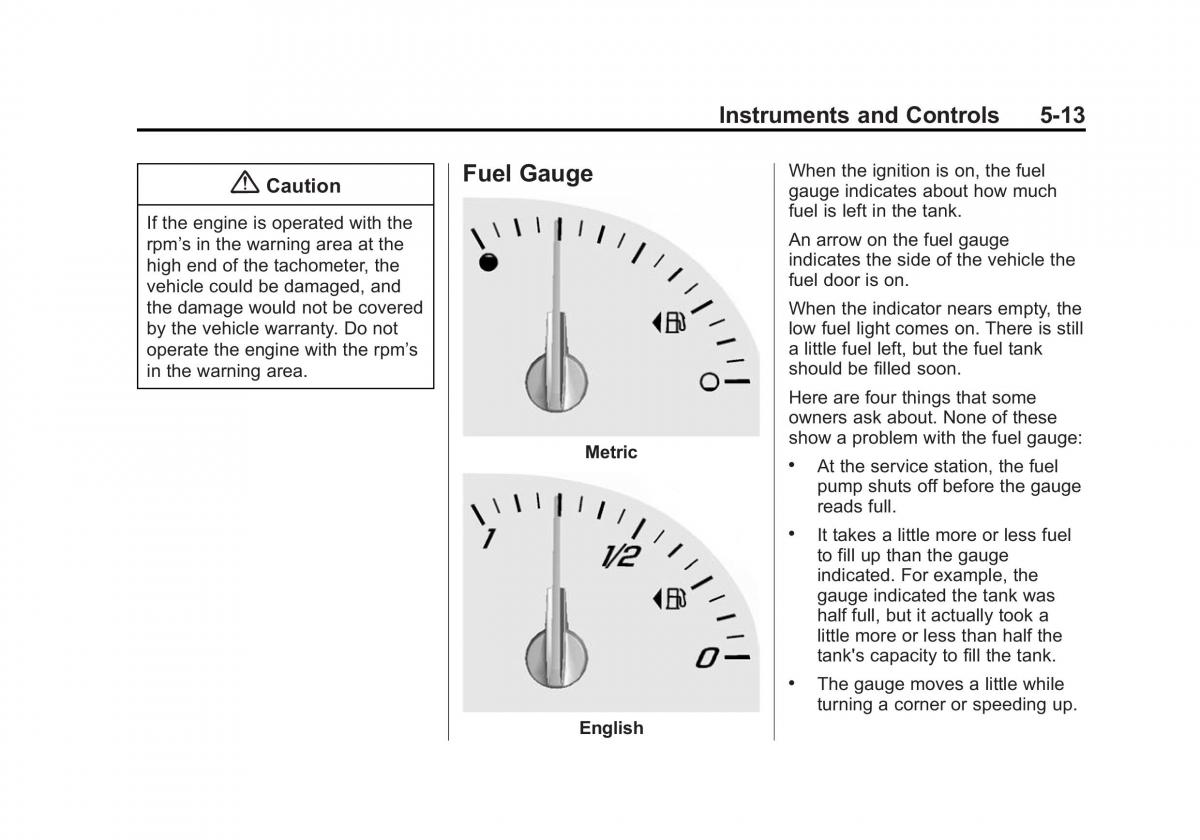 Chevrolet Corvette C7 owners manual / page 118