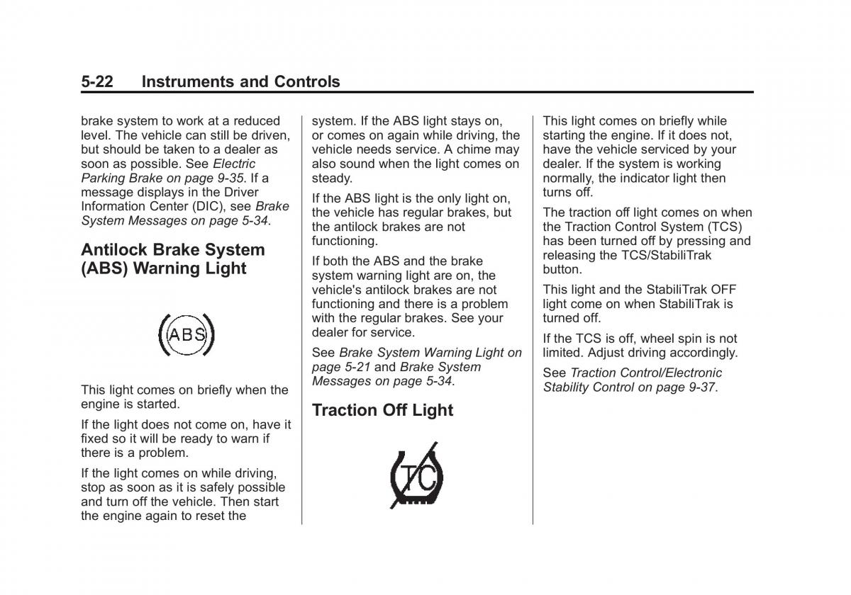 Chevrolet Corvette C7 owners manual / page 127