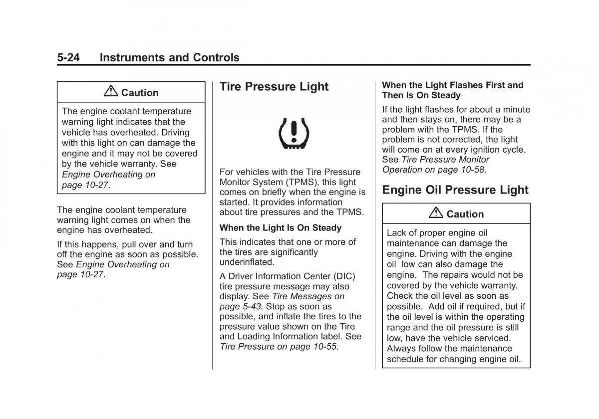 Chevrolet Corvette C7 owners manual / page 129