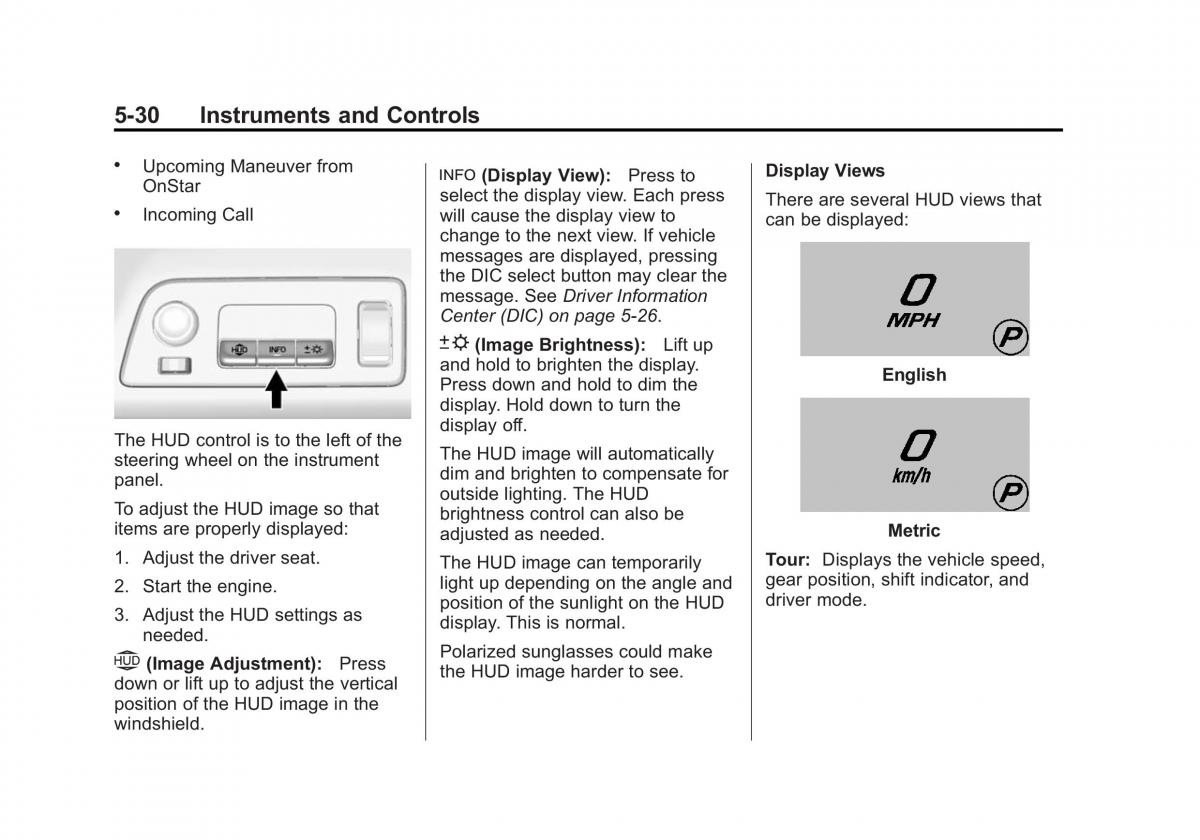 Chevrolet Corvette C7 owners manual / page 135