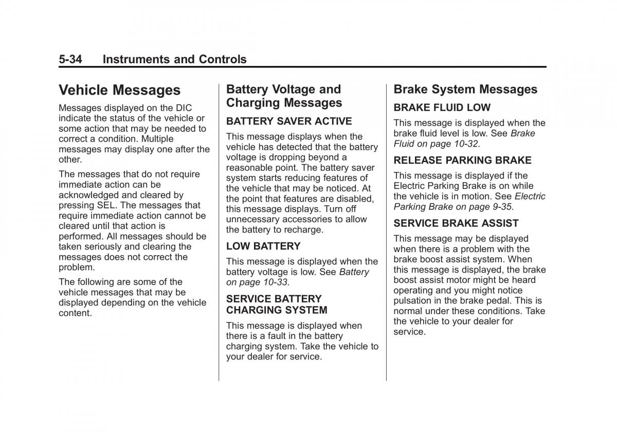 Chevrolet Corvette C7 owners manual / page 139