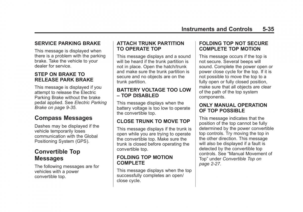 Chevrolet Corvette C7 owners manual / page 140