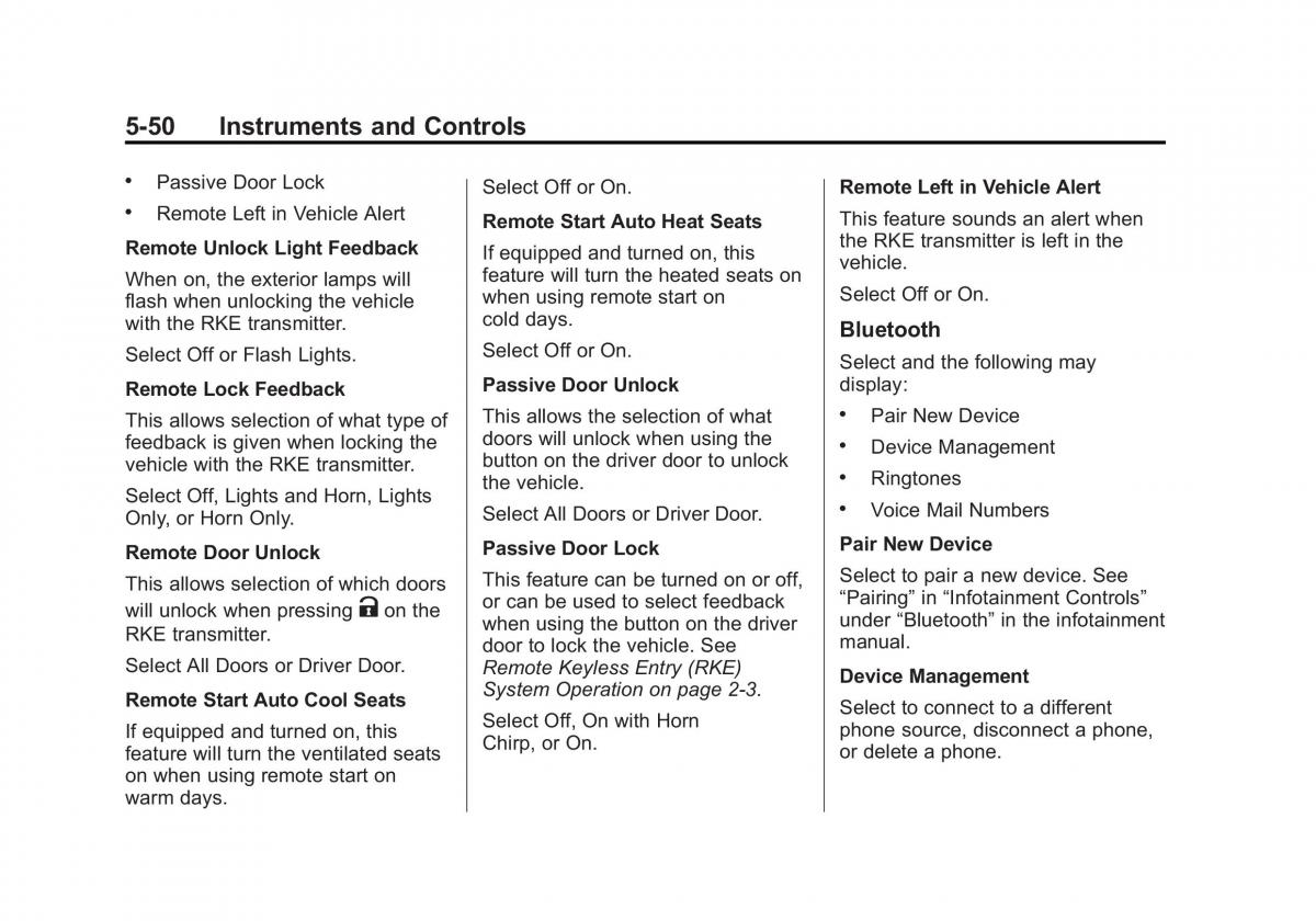 Chevrolet Corvette C7 owners manual / page 155