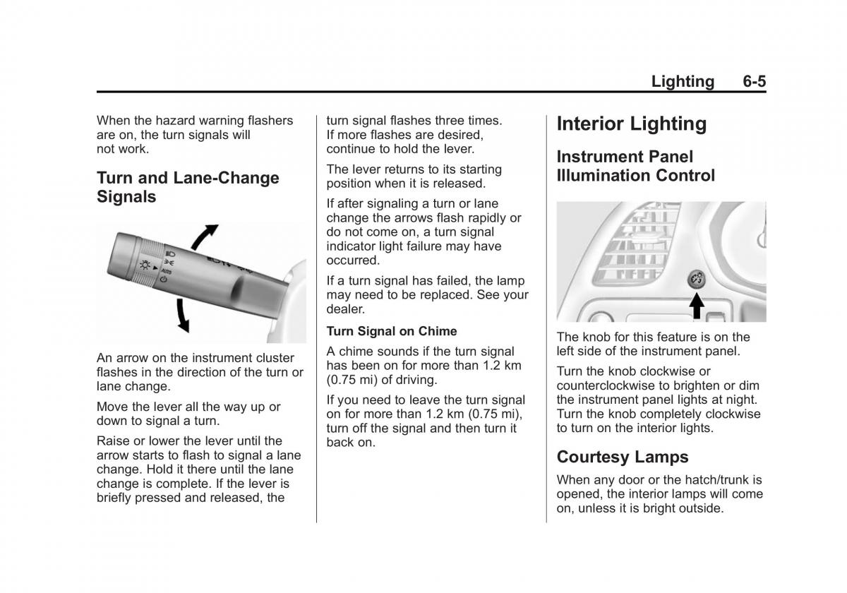 Chevrolet Corvette C7 owners manual / page 166