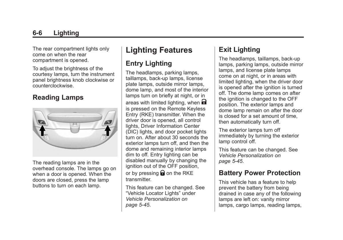 Chevrolet Corvette C7 owners manual / page 167
