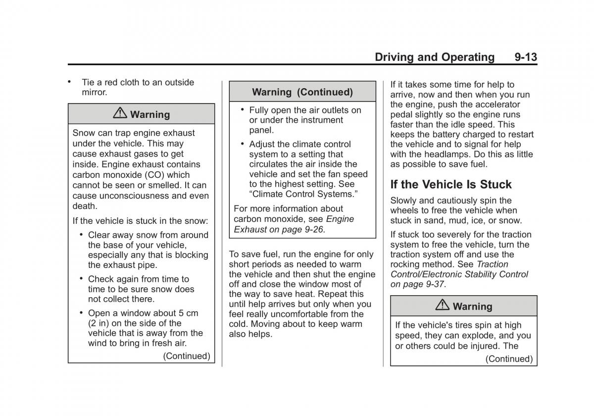 Chevrolet Corvette C7 owners manual / page 194