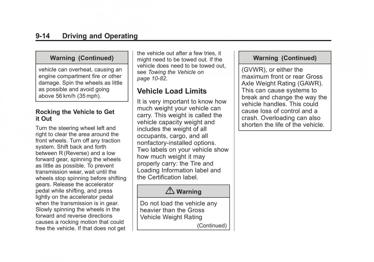 Chevrolet Corvette C7 owners manual / page 195