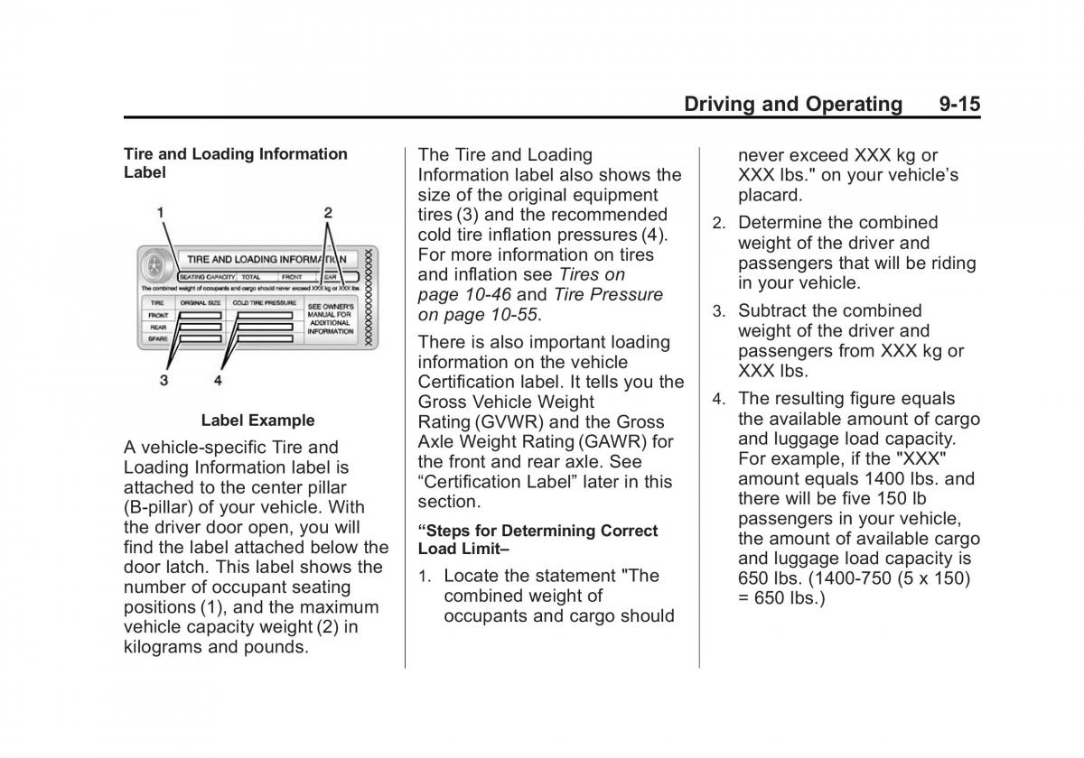 Chevrolet Corvette C7 owners manual / page 196