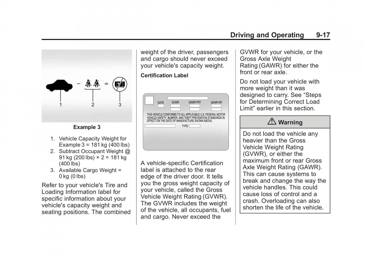 Chevrolet Corvette C7 owners manual / page 198