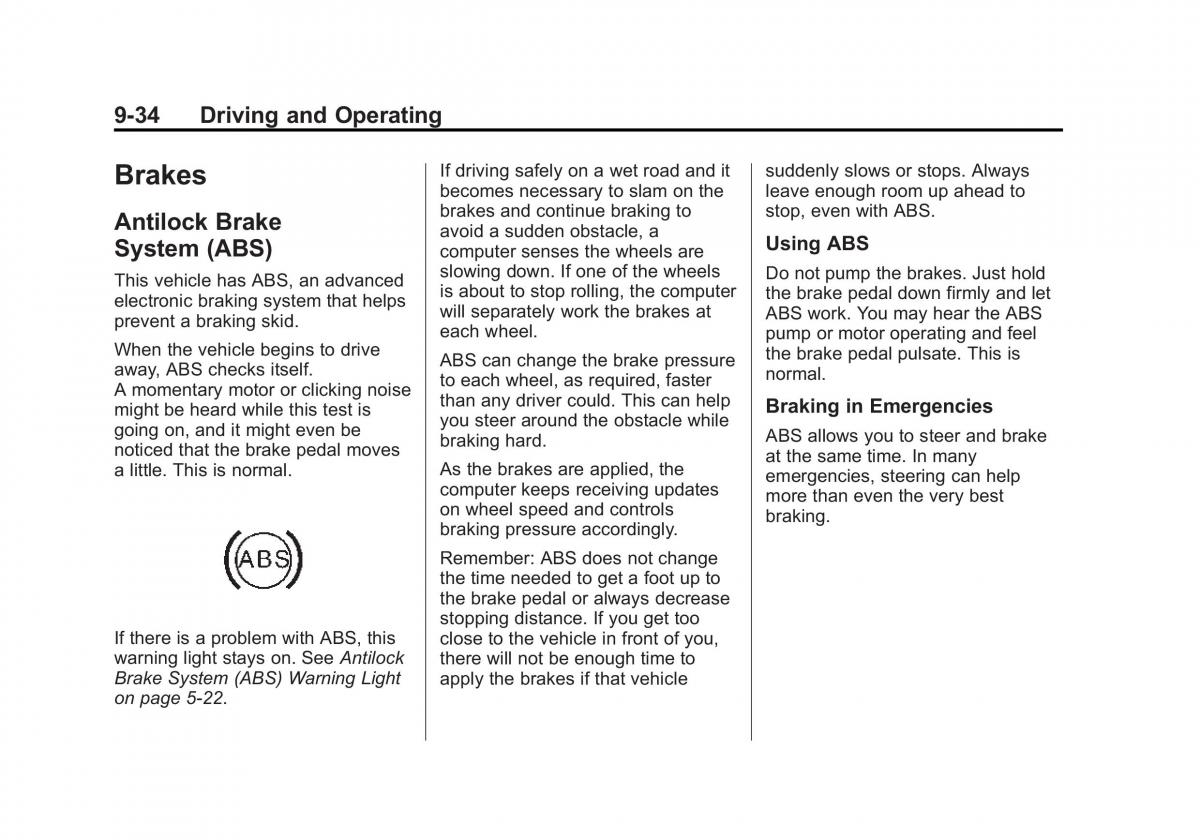 Chevrolet Corvette C7 owners manual / page 215