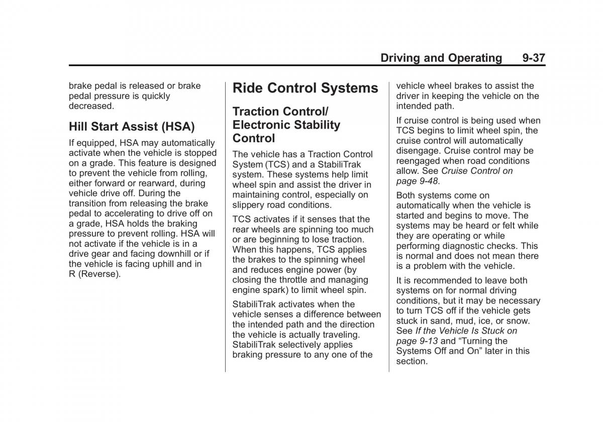 Chevrolet Corvette C7 owners manual / page 218