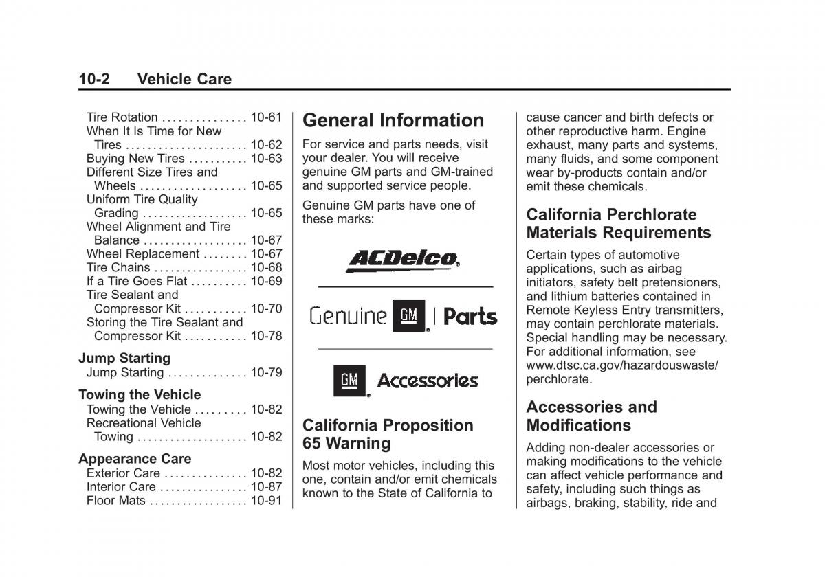 Chevrolet Corvette C7 owners manual / page 241