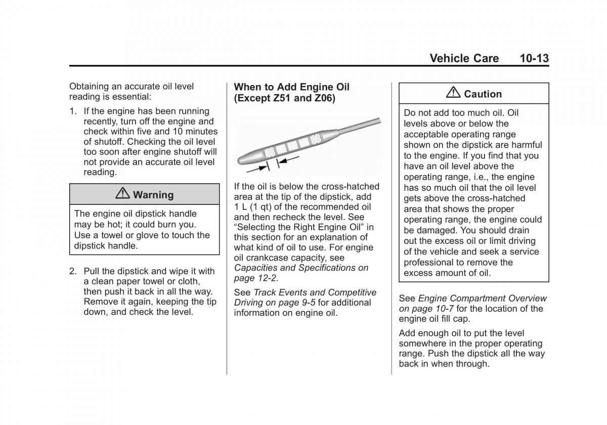 Chevrolet Corvette C7 owners manual / page 252