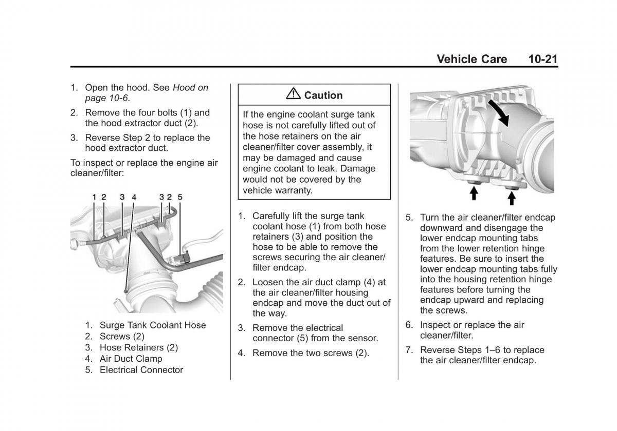 Chevrolet Corvette C7 owners manual / page 260