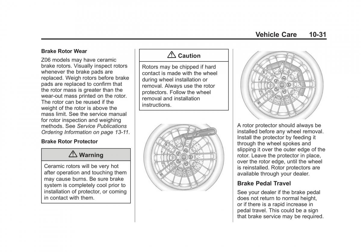 Chevrolet Corvette C7 owners manual / page 270