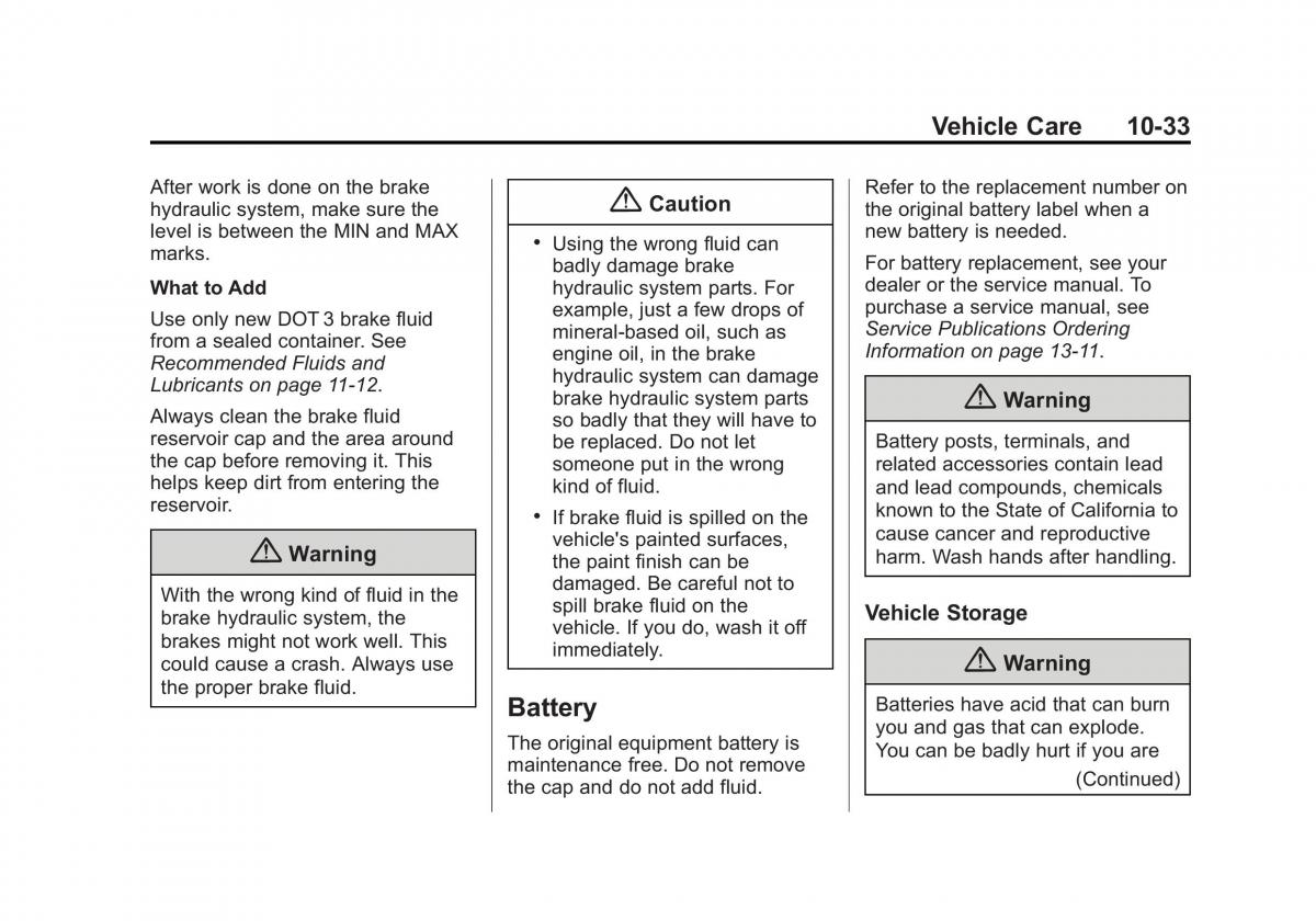 Chevrolet Corvette C7 owners manual / page 272