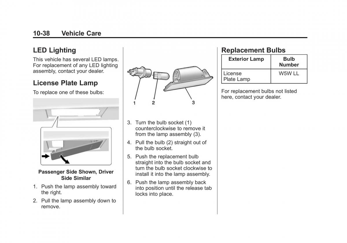 Chevrolet Corvette C7 owners manual / page 277