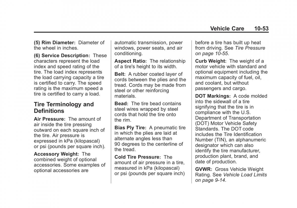 Chevrolet Corvette C7 owners manual / page 292