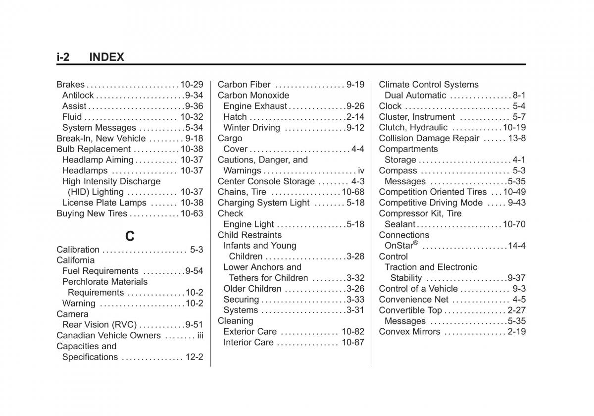 manual  Chevrolet Corvette C7 owners manual / page 381