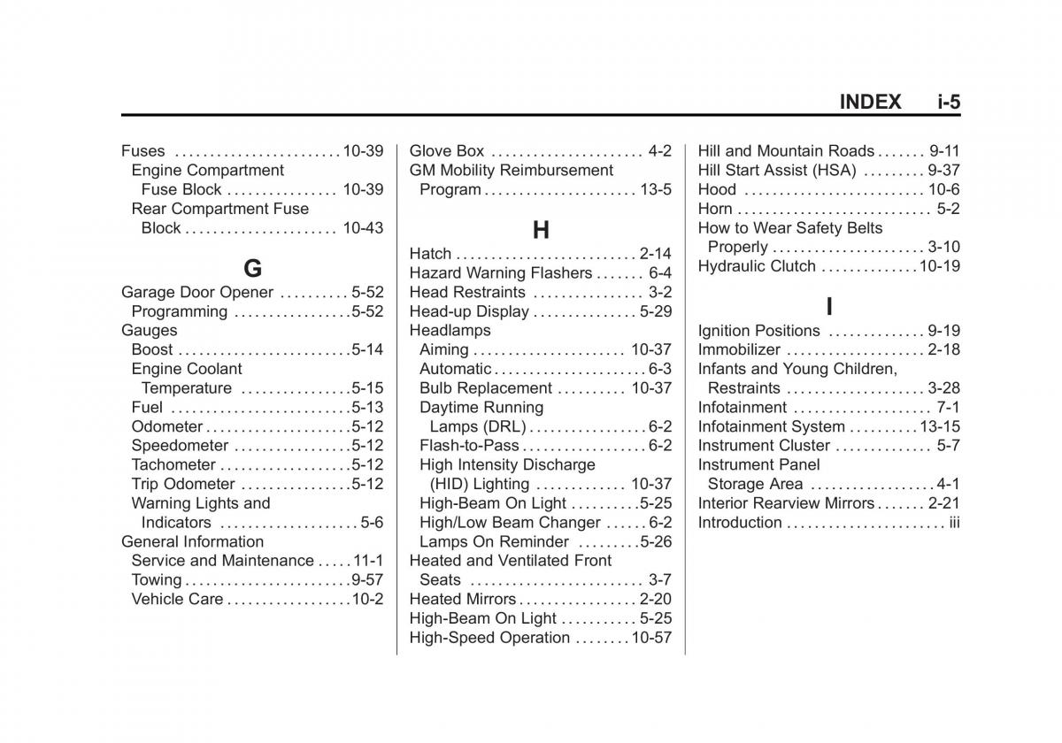 Chevrolet Corvette C7 owners manual / page 384