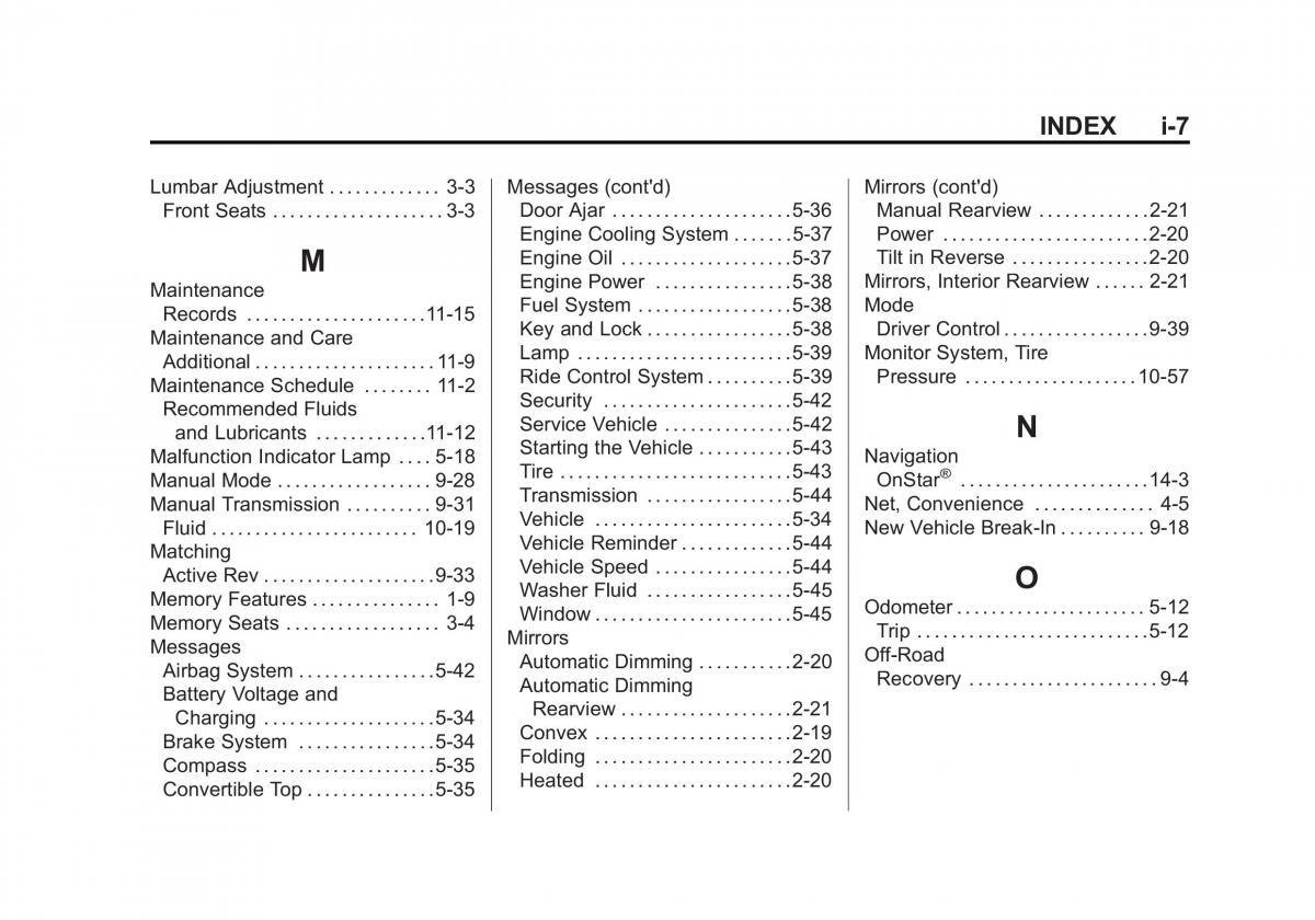 Chevrolet Corvette C7 owners manual / page 386