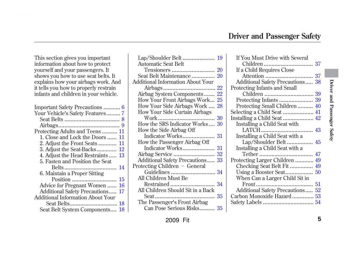 manual  Honda Jazz III 3 Fit II manual / page 8