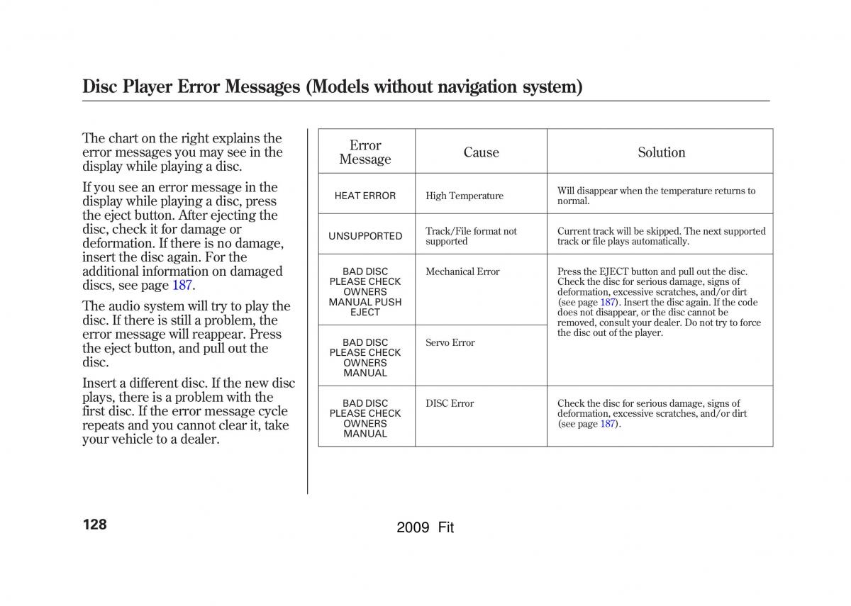 Honda Jazz III 3 Fit II manual / page 131