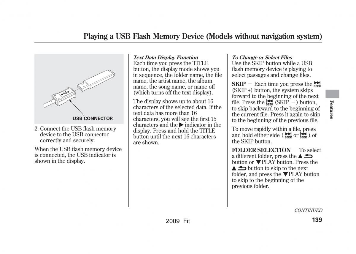 Honda Jazz III 3 Fit II manual / page 142