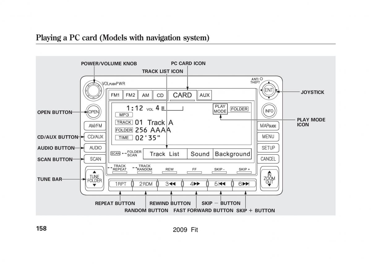 Honda Jazz III 3 Fit II manual / page 161