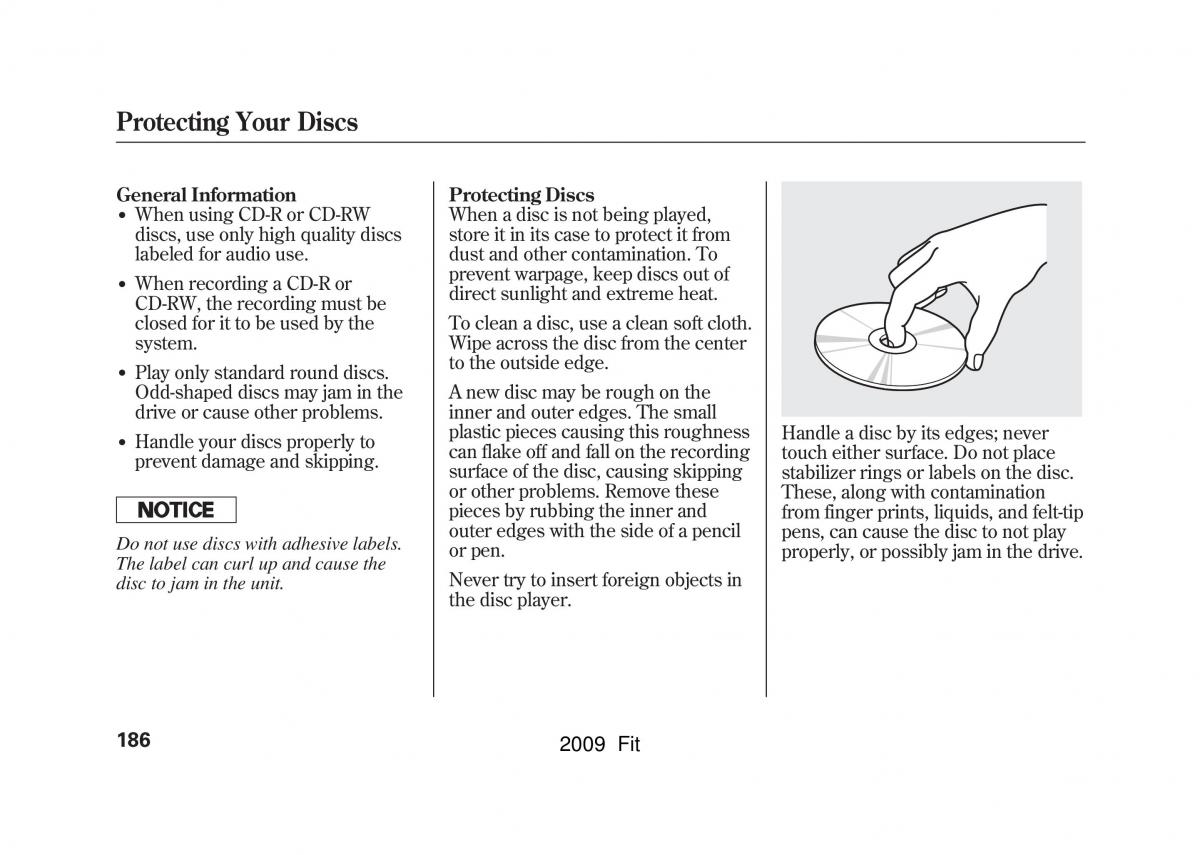 Honda Jazz III 3 Fit II manual / page 189