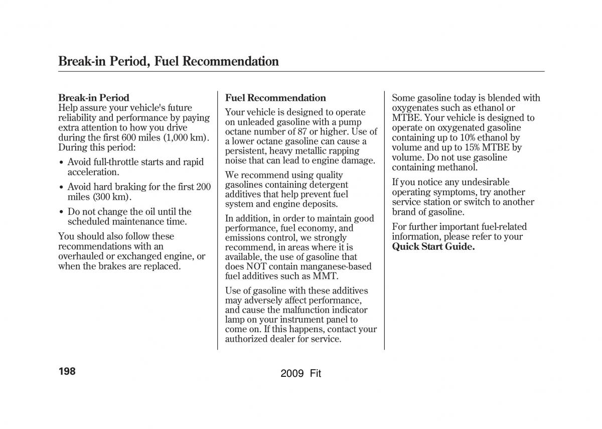 Honda Jazz III 3 Fit II manual / page 201