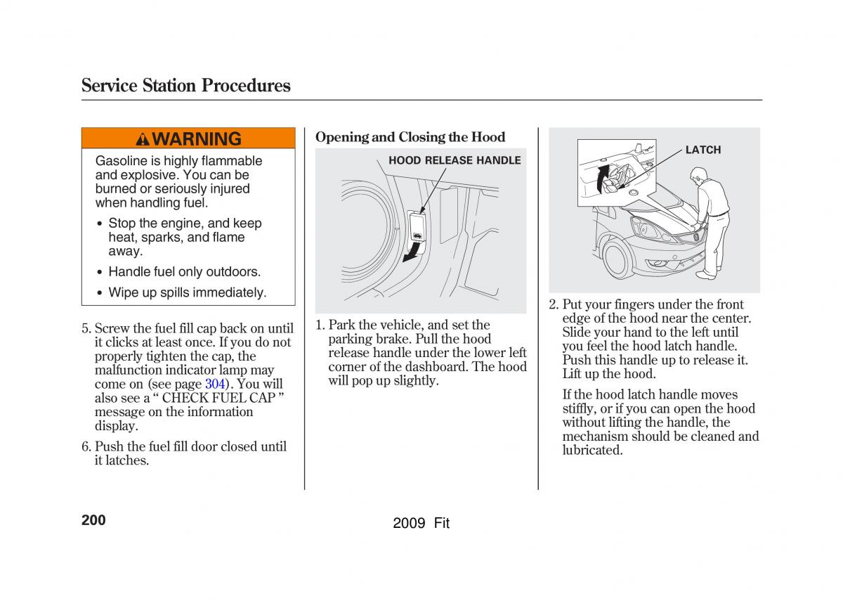 Honda Jazz III 3 Fit II manual / page 203