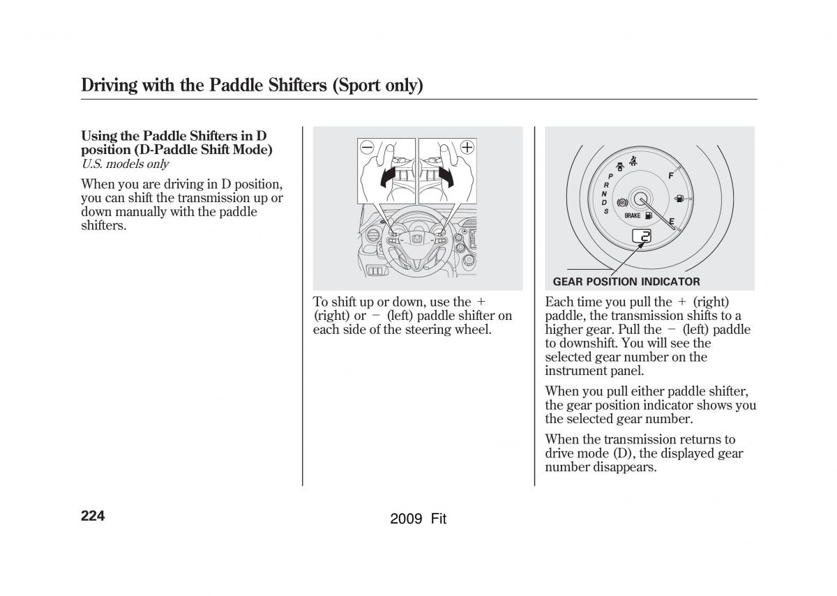 Honda Jazz III 3 Fit II manual / page 227