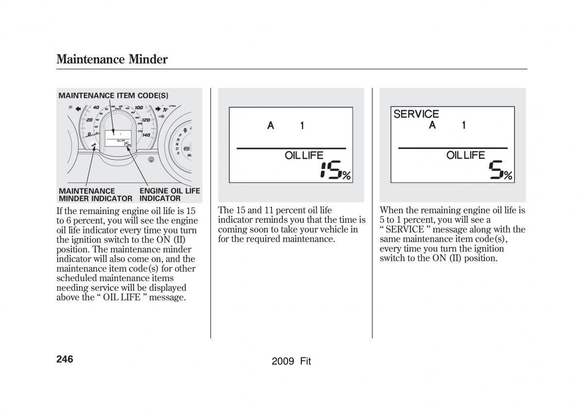 Honda Jazz III 3 Fit II manual / page 249